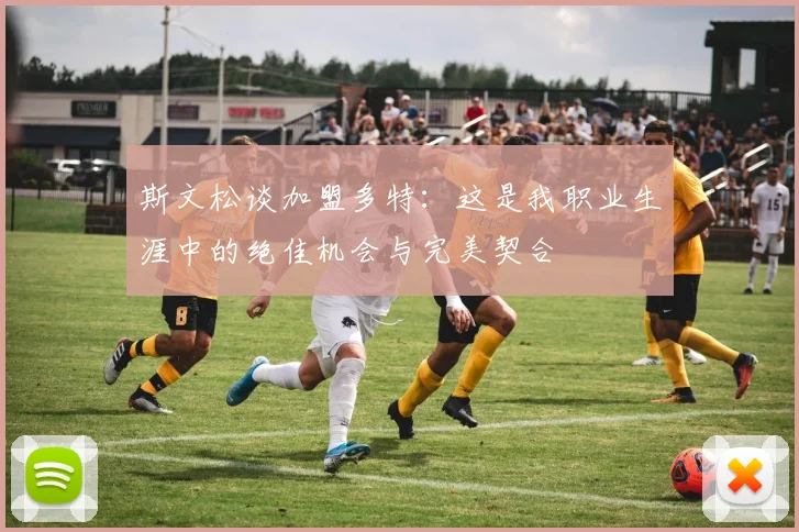 斯文松谈加盟多特：这是我职业生涯中的绝佳机会与完美契合