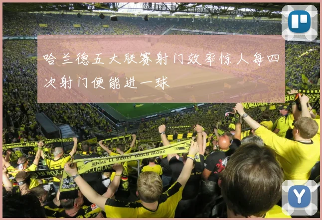 哈兰德五大联赛射门效率惊人每四次射门便能进一球